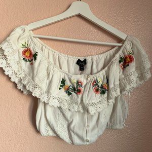 Topshop NWT Off the shoulder blouse